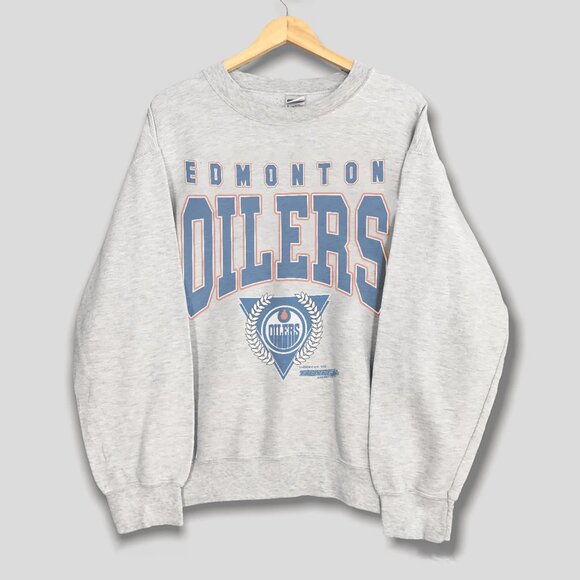 Vintage Edmonton Oilers Hockey Sweatshirt, Retro NHL Edmonton Oilers Shirt Tee - Picture 1 of 2